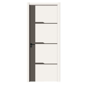 apartment mdf door skin sheet Light luxury paint free melamine modern design doors GO-Q009
